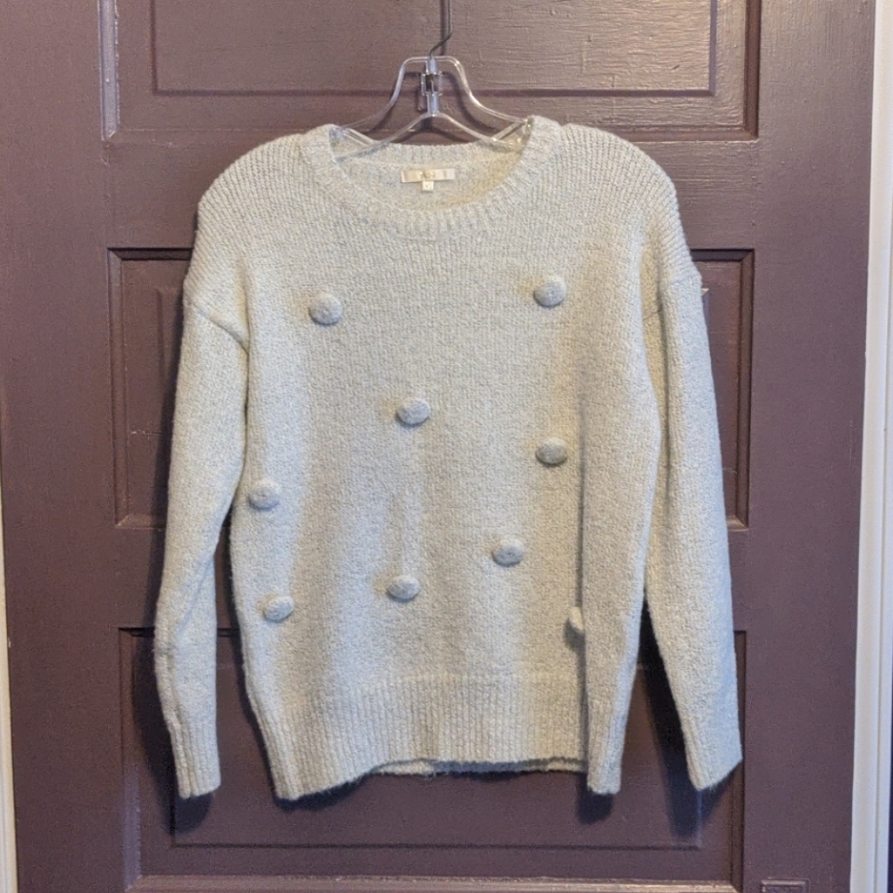 White Buttoned Sweater by laju